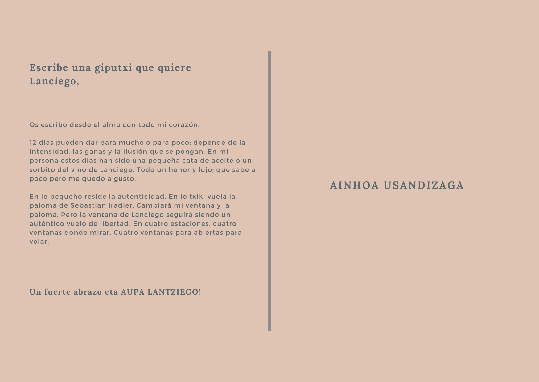 Muchas Gracias Lanciego